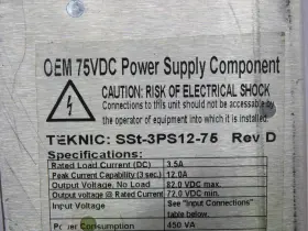 568-6031 Teknic Power Supply T222082 #3