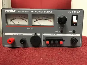 72-6180a Tenma Used Dual Meter Power Supply
