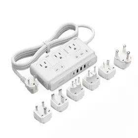 Tus-2 Tessan 220v To 110v Voltage Converter For Travel With 4 Usb Ports 1 C