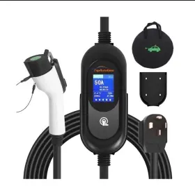 Bk5a170650t Topautogear Level 2 Ev Charger 50amp Portable Electric Car Fit For Sae J1772