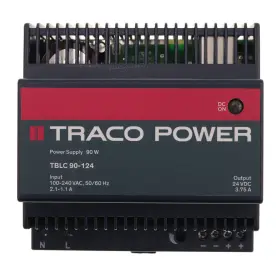 Tblc-90-124 Traco Power Din Rail Supply 24vdc 90w 3.75a 100-240v