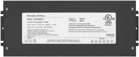 L-12dch60x3-1 Tresco 12vdc 180w Industrial Wall Dimmable Hardwire - Black