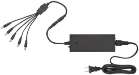 L-24dcelt48-bl-1 Tresco L-24dcelt48-1 24vdc 48w Plug-in Power Supply With 5-barrel - Black