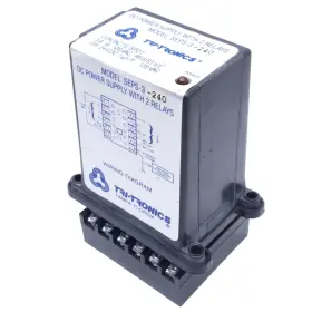 Seps-3-240 Tri-tronics Power Supply With 2 Relays 240vac In 24vdc Out Spdt