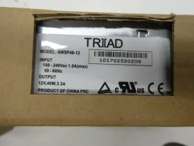 Awsp40-12 Triad New Switching Power Supply 12vdc 3.3a 40w