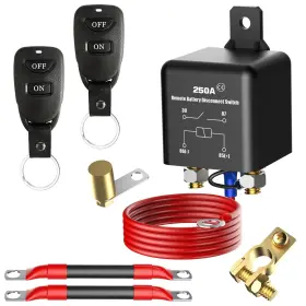 Topyk001 Trosfina Top Post Remote Battery Disconnect Switch 12v 250a Negative Batter... Fast Ship