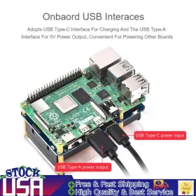 I018-a065 Vipjq 5v Ups Hat D Starter Kit For Rpi Raspberry Pi Uninterruptible Power Supply