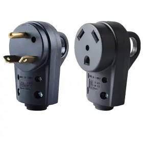30rv Wadoy 732755433986 30 Amp Rv Male And Female Plug Set With Handle - Camper Receptacle Elec