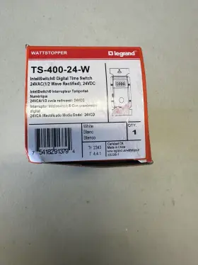 Ts-400-24-w Watt Stopper Wattstopper Legrand Inteliswitch Digital Time Switch 24v White New