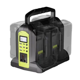 Yx-iv08a Waxpar Power Inverter Compatible With Ryobi 40v Battery 4 Ports 350w Outdoor