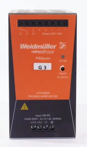 1478190000 Weidm Ller Power Supply Pro Max 480w 20 Amp 24vdc #2