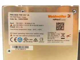 1469470000 Weidmuller Pro Eco Din Rail Power Supply 72w 24v 3a #2