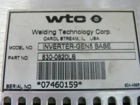 Inverter-gen5 Wtc 830-0820ls Welding Technology Corp Base #3