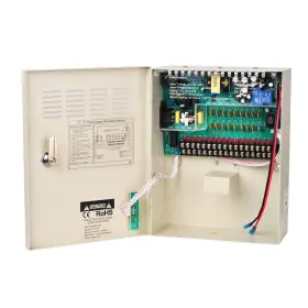 Cp1218-10a-b Xenocam 18 Channel Way 12v 10amp Dc Metal Boxed Cabinet Regulated Power Supply Uni