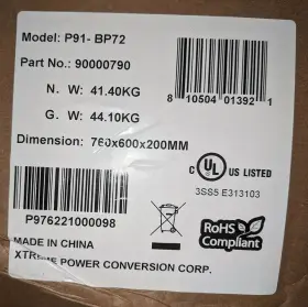 P91g-3000 Xtreme 90000790 Power Extended Runtime Battery Pack For P91-3000 Upss