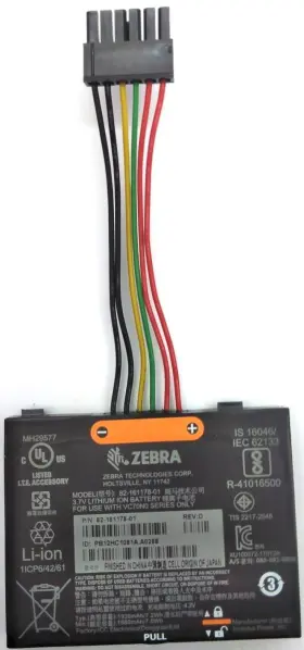 82-161178-01 Zebra Vc70n0 Battery Vehicle Mount Computer 3.7v 1930mah Genuine #2