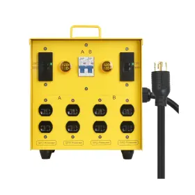 Zm-081 Zuomeng 30-amp Portable Power Center Split 240vac Input Into 2 Separate 120vac Outpu