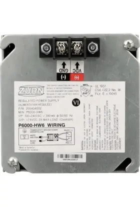 200097001 Zurn P600-hw6 Regulated Power Supply 120vac 320ma 7.6vdc