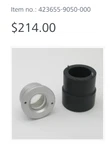 *new* Zeiss Illumination Adapter A, Achromatic, For Axio Vert 423655-9050-000. Fixed Price $55.00.