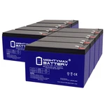Mighty Max 12V 9AH Gel F2 Battery Replaces Liebert GXT2 72VBATT Ups - 8 Pack. Fixed Price $179.99.