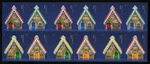 #4820G Gingerbread Houses, Imperforate Convertible Booklet Nh Pl. S1111. Fixed Price $36.75.