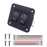 Weideer Gang On Off Switch 12V 4PIN Dpst Rocker Toggle Rv With Alumi.... Fixed Price $22.01.