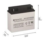 Enersys NP18-12B Battery Replacement By Sigmastek. Fixed Price $38.99.
