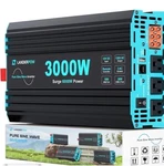 3000 Watt Pure Sine Wave Inverter 12V Dc To 120V Ac For Rv, Truck, Solar, Hom.... Fixed Price $159.00.