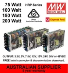 Meanwell Hrp Power Supply 75W 100W 150W 200W 3.3V 7.5V 12V 15V 24V 36V 48V Dc. Fixed Price $63.43.