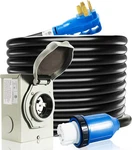 Amp Generator Cord & Power Inlet Box 20FT NEMA14-50P SS2-50R W/ Twist Lock. Fixed Price $246.49.