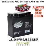 SLA1116 Interstate 12V 18AH Agm Replacement Battery For Power-sonic PS-12180. Fixed Price $88.99.
