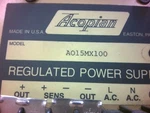 Acopian A015MX100 Regulated Power Supply 110VAC To 0-15VDC 1A Output-used. Fixed Price $42.95.