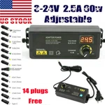Adjustable Ac/dc 60W Power Supply Adapter Charger Variable 3V-24V Universal. Fixed Price $13.99.