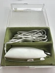 Vintage Sears Electric Scissors 2-SPEED Cutting / Light Case White Olive Green. Fixed Price $22.99.