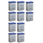 Power-sonic 10 Pack 6V 4.5AH Sla Battery For Emergency Exit Lighting. Fixed Price $86.80.