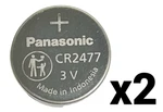 Two Panasonic Bulk 3V Lithium Coin Cell Battery Exp 2032. Fixed Price $10.49.