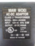 Maw Woei MW41-0600800 Ac-dc Adaptor 6VDC 800MA. Fixed Price $19.54.