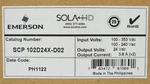 Emerson Sola Hd Scp 102D24X D02 Power Supply Input 100-240 Vac Output Vdc. Fixed Price $210.00.