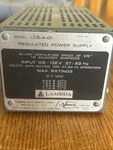 Lambda LCS-A-01 Regulated Power Supply 105-132VAC 57-63HZ 0-7VDC. Fixed Price $45.00.