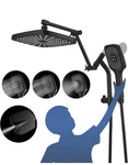 12" High Pressure Rain/rainfall Shower Heads With Handheld Spray Combo Black. Fixed Price $55.99.