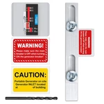 Generator Interlock Kit For Square D Qo Homeline Meter Main 150 200 Amp Br. Fixed Price $13.40.