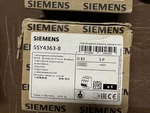 (1) New Siemens 5SY4363-8 3P 63A Din Rail Breaker Box. Fixed Price $79.00.