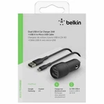 Genuine Belkin Dual 24W Usb-a To Micro-usb Cable Car Charger CCE002BT1MBK. Fixed Price $14.49.