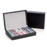 Bey-berk International G535 Poker Set With 200 Chips Leather Case, Black. Fixed Price $230.00.