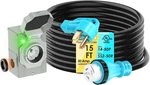 Ul Listed Amp 15FEET Generator Cord And Power Inlet Box Combo Kit Nema 14-50P. Fixed Price $141.51.