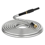 Non-expandable Metal Garden Hose 50 Feet With Sprayer Nozzle, Flexible, Ki.... Fixed Price $60.11.