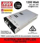 Meanwell LRS-1200 Power Supply 1200W 12V 24V 36V 48V Dc = RSP-1000 Replacement?. Fixed Price $318.10.