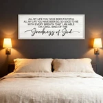 Goodness Of God Framed Wall Art, 40'' 15'' Positive Religious Bible Verse For.... Fixed Price $76.27.