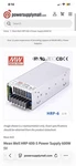 Mean Well HRP-600-5 Power Supply (3 Available) (new). Fixed Price $145.00.
