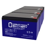 Mighty Max 12V 12AH Gel F2 Battery Replaces Westinghouse Model #WH6500E - 3 Pack. Fixed Price $89.99.